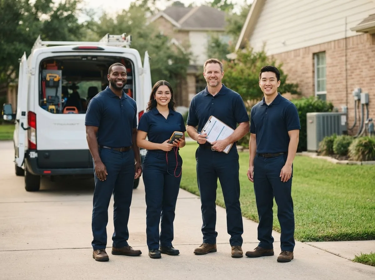 Certified HVAC technician near Hamshire, TX